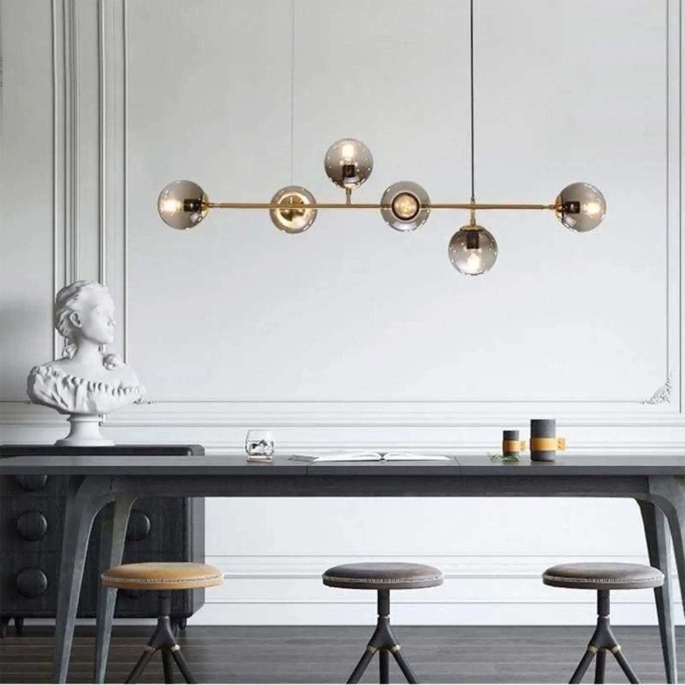 Suspension Luminaire Verre Élégance Douce