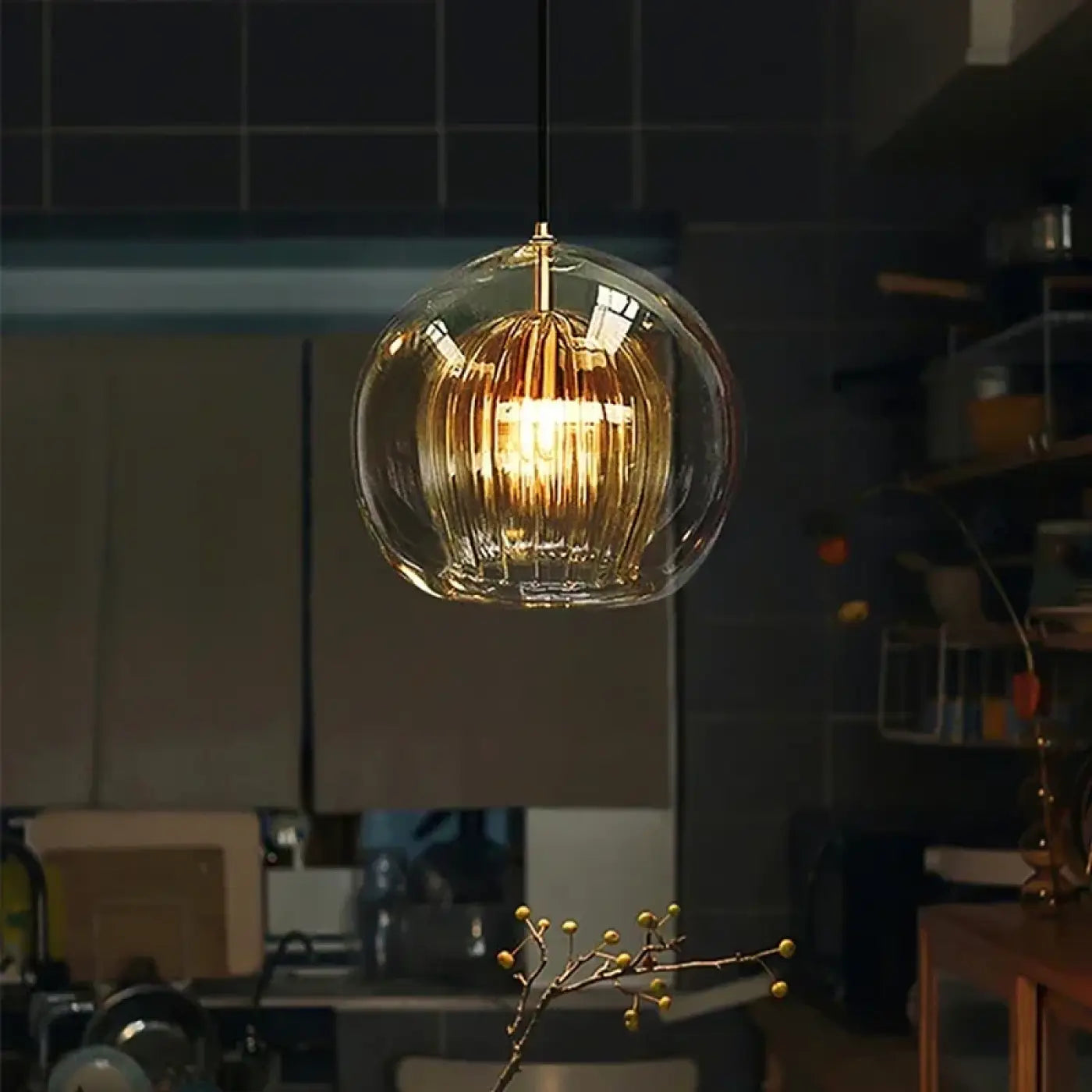Suspension Luminaire Verre Design Moderne