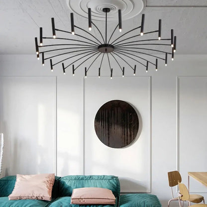 Suspension XXL Design Graphique Noir