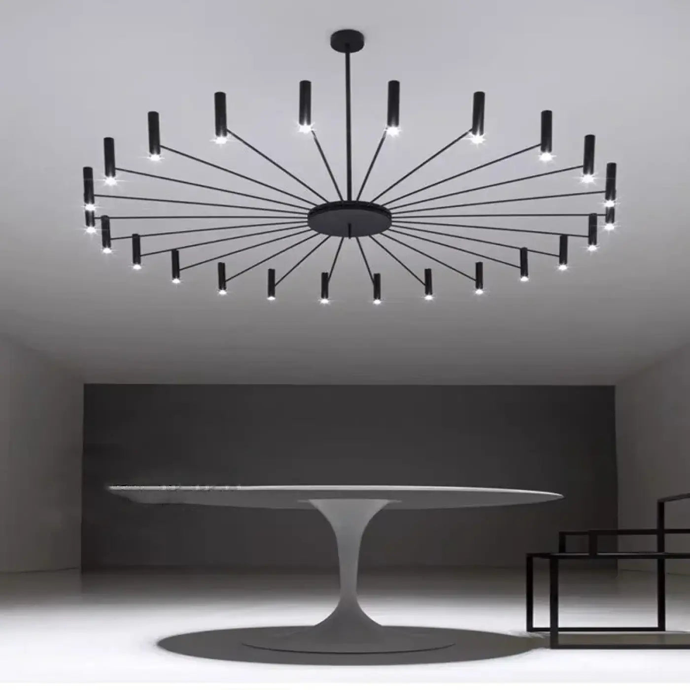 Suspension XXL Design Graphique Noir