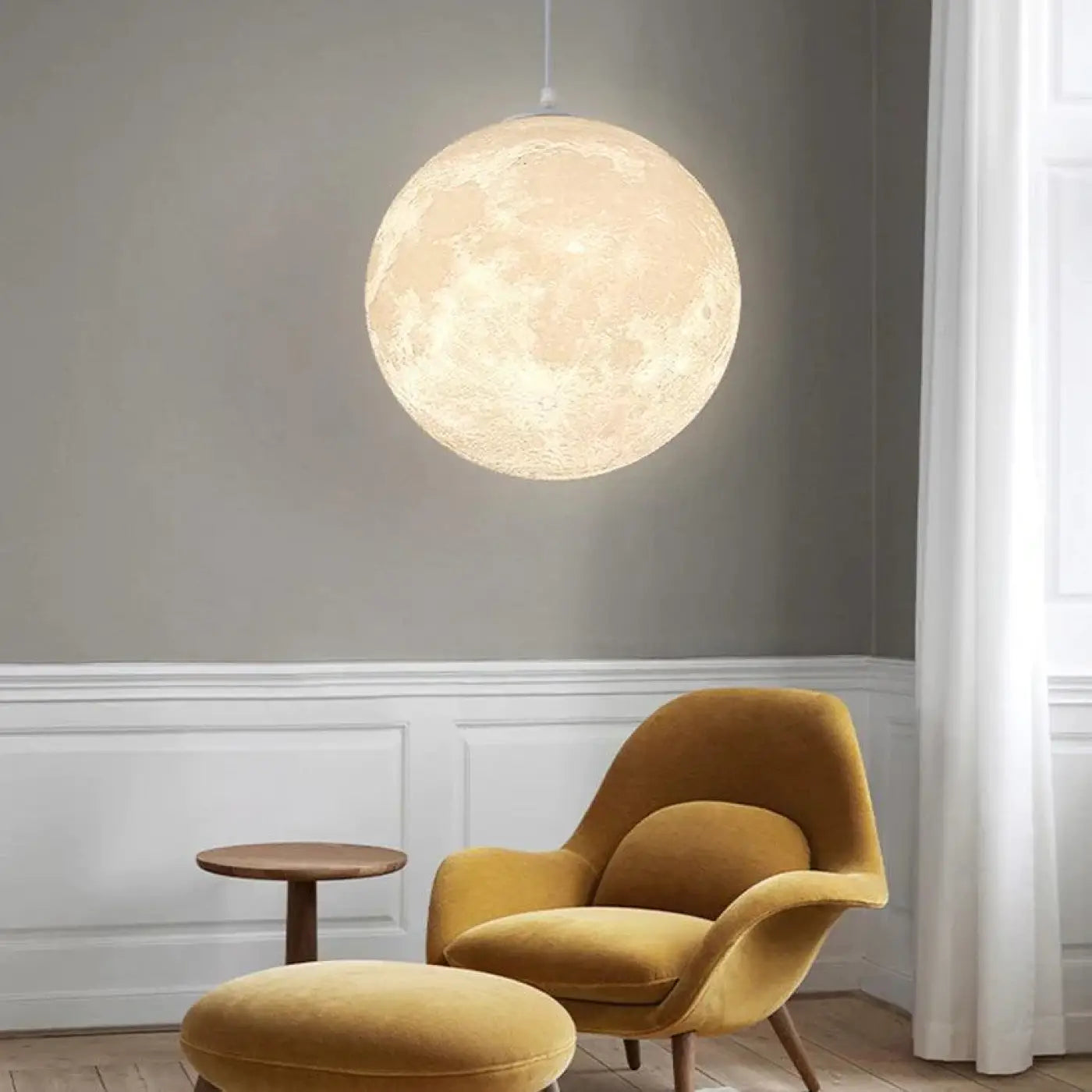 Suspension Lune Décorative Ambiance Douce