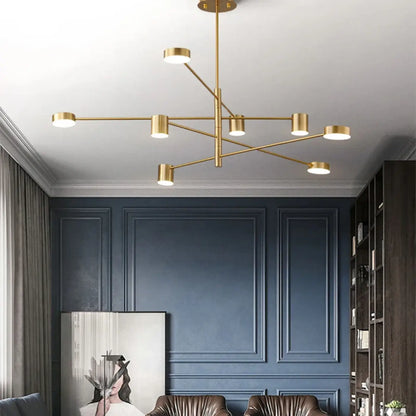 Suspension LED Design Sculptural Doré/Noir