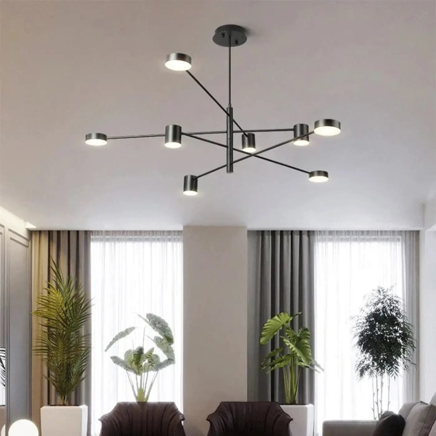 Suspension LED Design Sculptural Doré/Noir