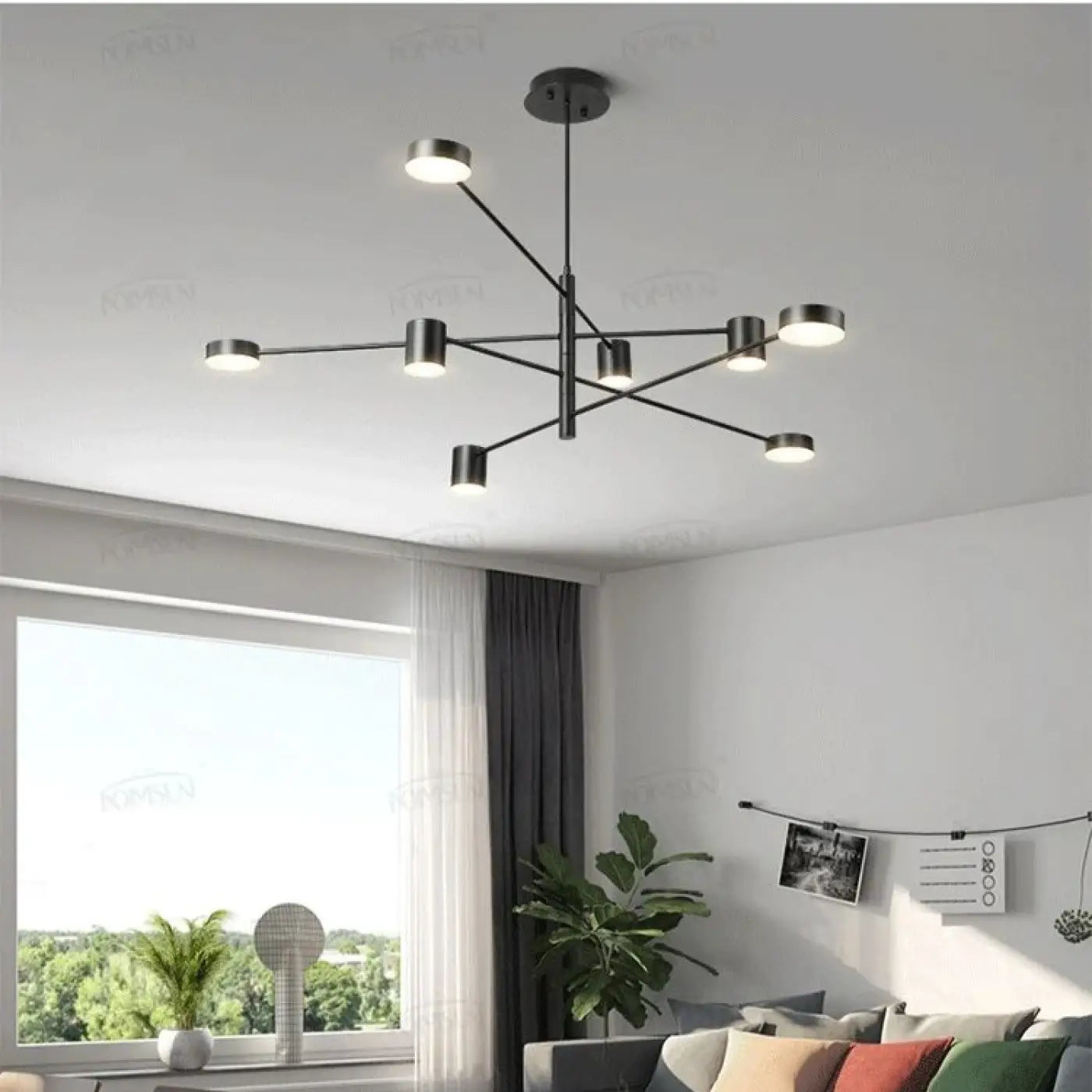Suspension LED Design Sculptural Doré/Noir