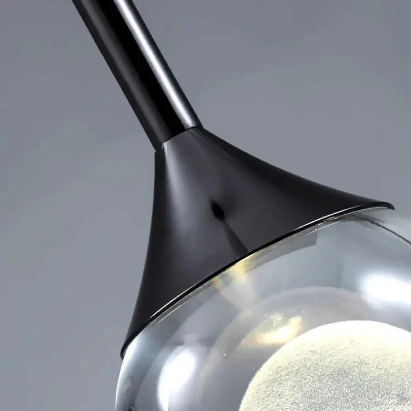 Suspension LED Cristal & Fer Forgé Élégante