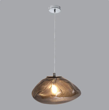Suspension Nuage Verre Sculpté Design Moderne