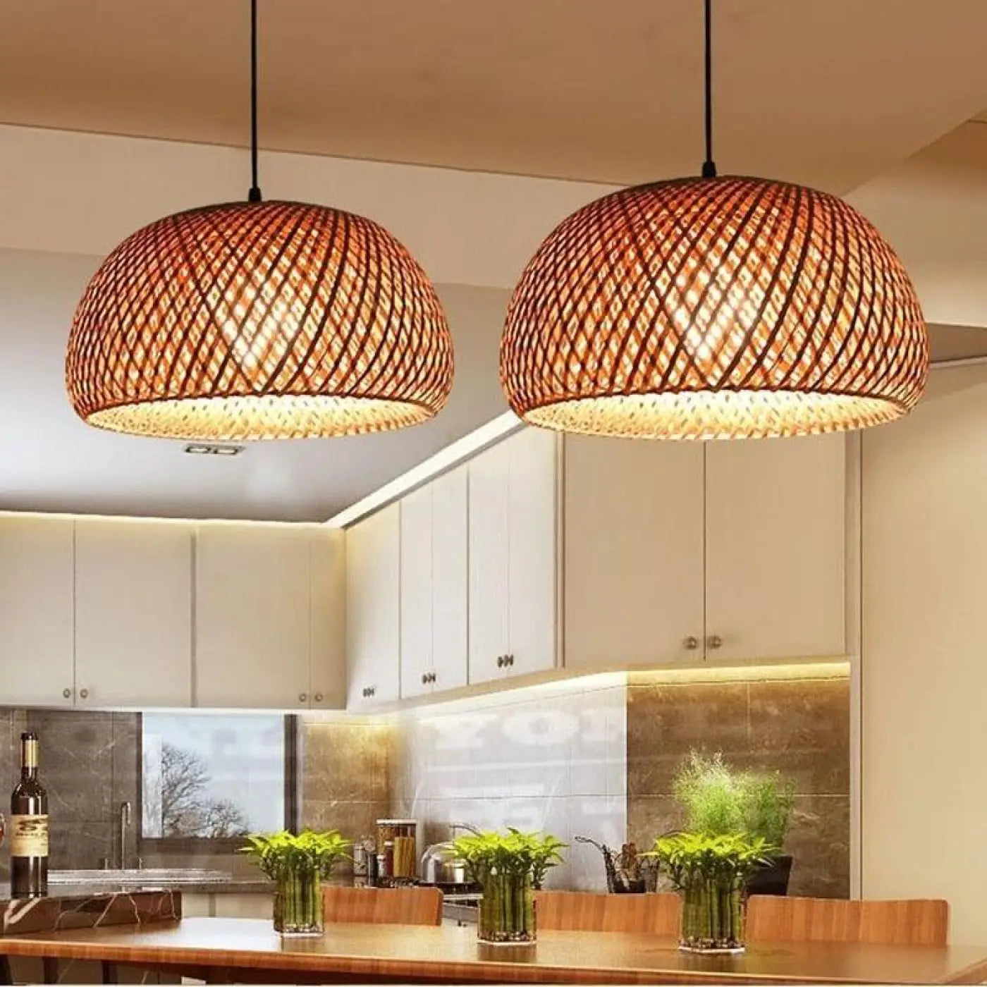 Suspension Luminaire Osier Naturel & Douceur Ambiante