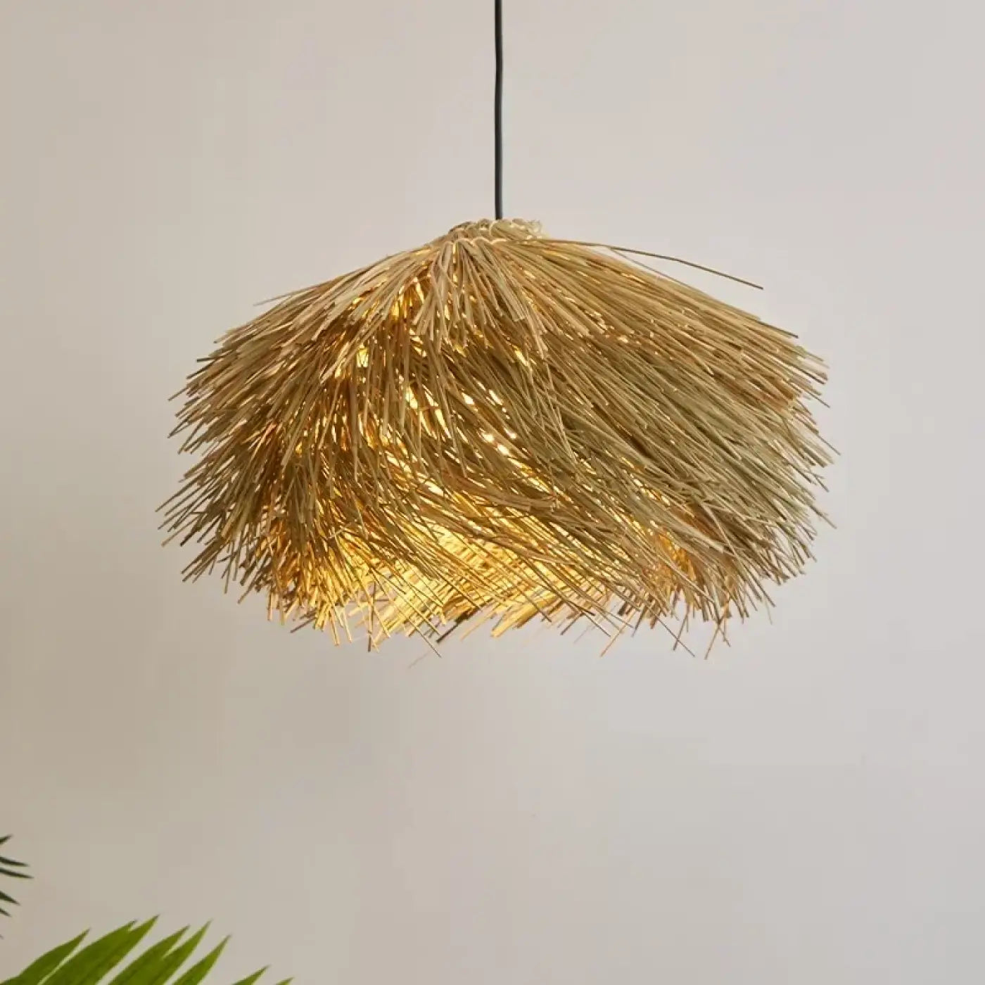 Suspension Bohème Chic Paille Naturelle