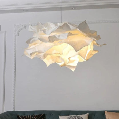 Suspension Luminaire Papier Blanc Design Japonais