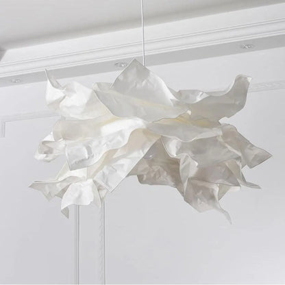 Suspension Luminaire Papier Blanc Design Japonais