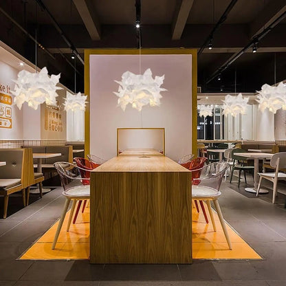 Suspension Luminaire Papier Blanc Design Japonais