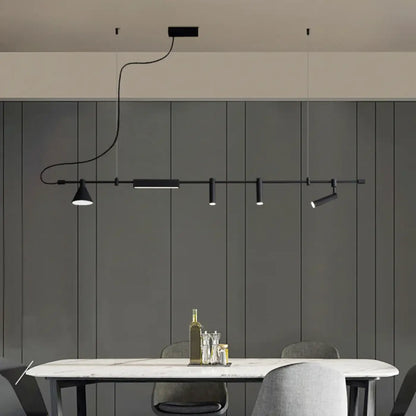 Suspension Rail Noir Orientable Design
