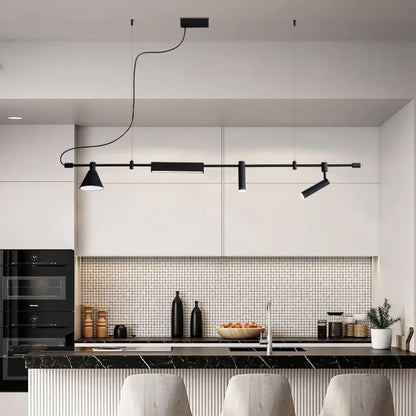 Suspension Rail Noir Orientable Design