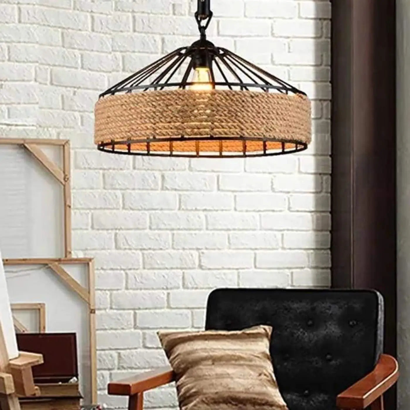 Suspension Luminaire Vintage Industriel Noir